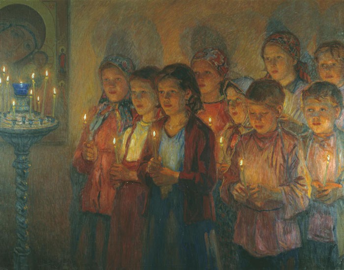 В церкви