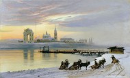 Переправа через Ангару в Иркутске